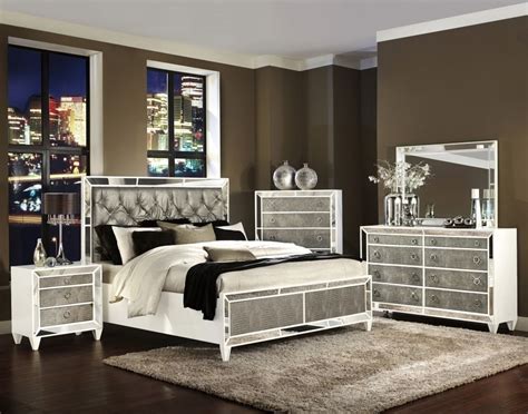 mirrored bedroom furniture packages
